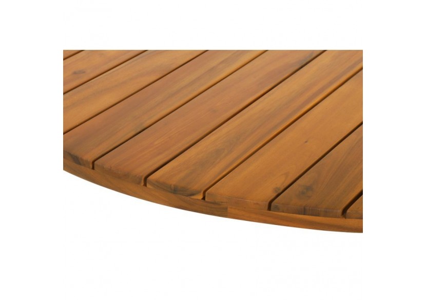 Table ronde de jardin VERONE en bois d’acacia 120 cm