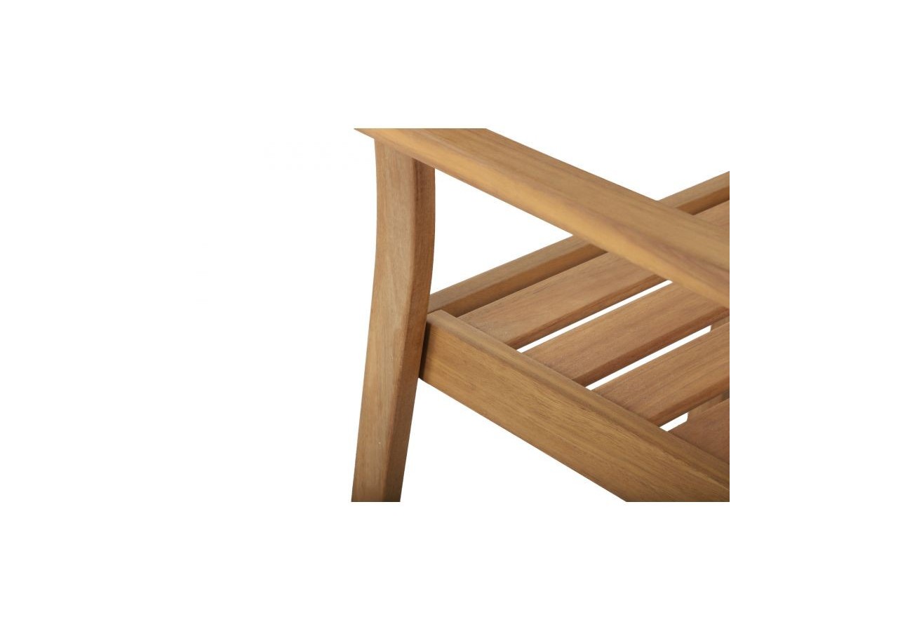 Lot de 2 fauteuils MILLA de jardin en bois d'acacia FSC coloris naturel