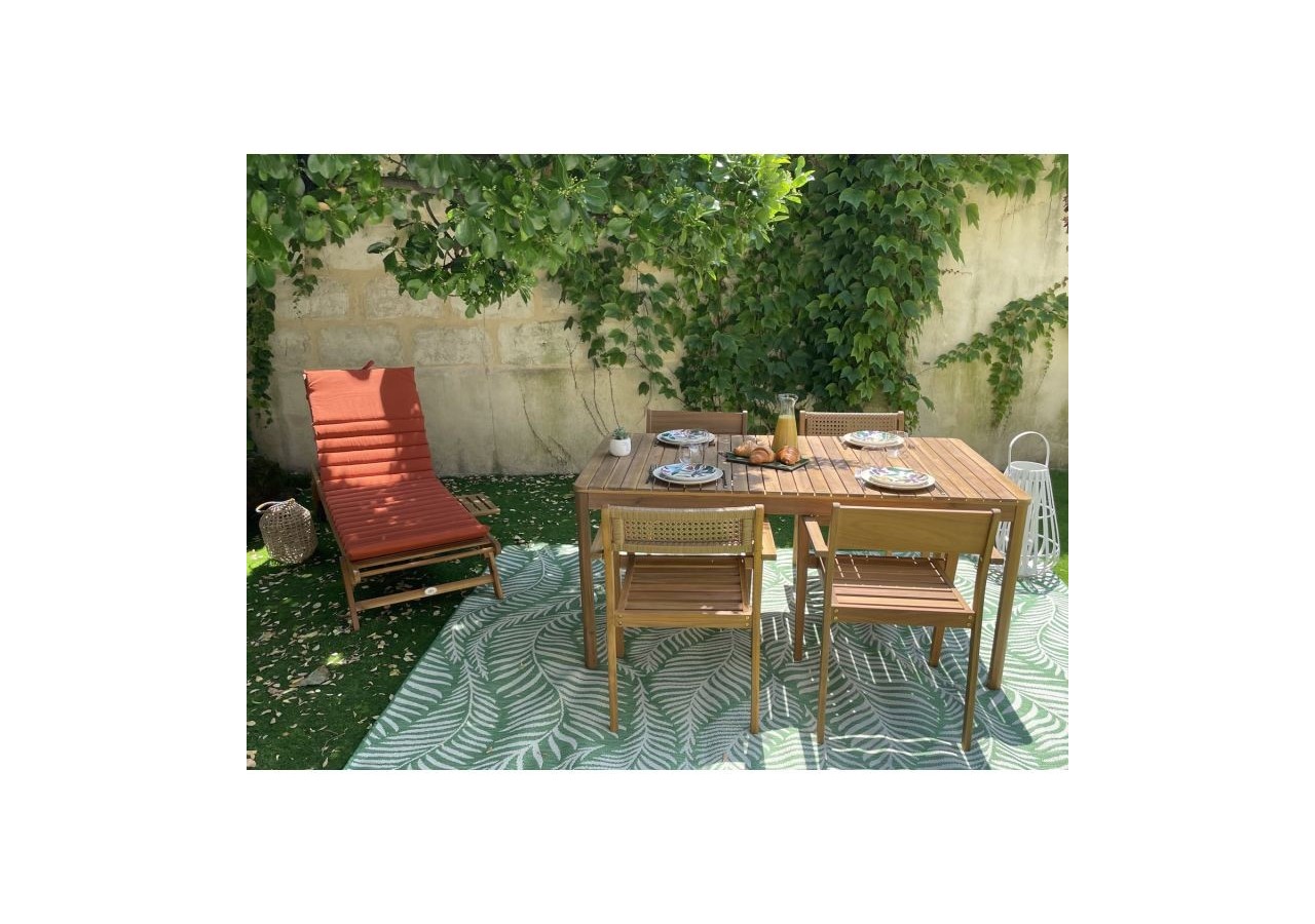 Lot de 2 fauteuils MILLA de jardin en bois d'acacia FSC coloris naturel