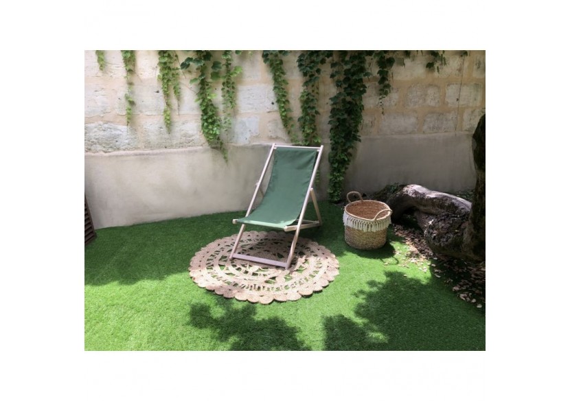 Chilienne amovible BERDEA en bois d'hêtre FSC coloris vert avocat