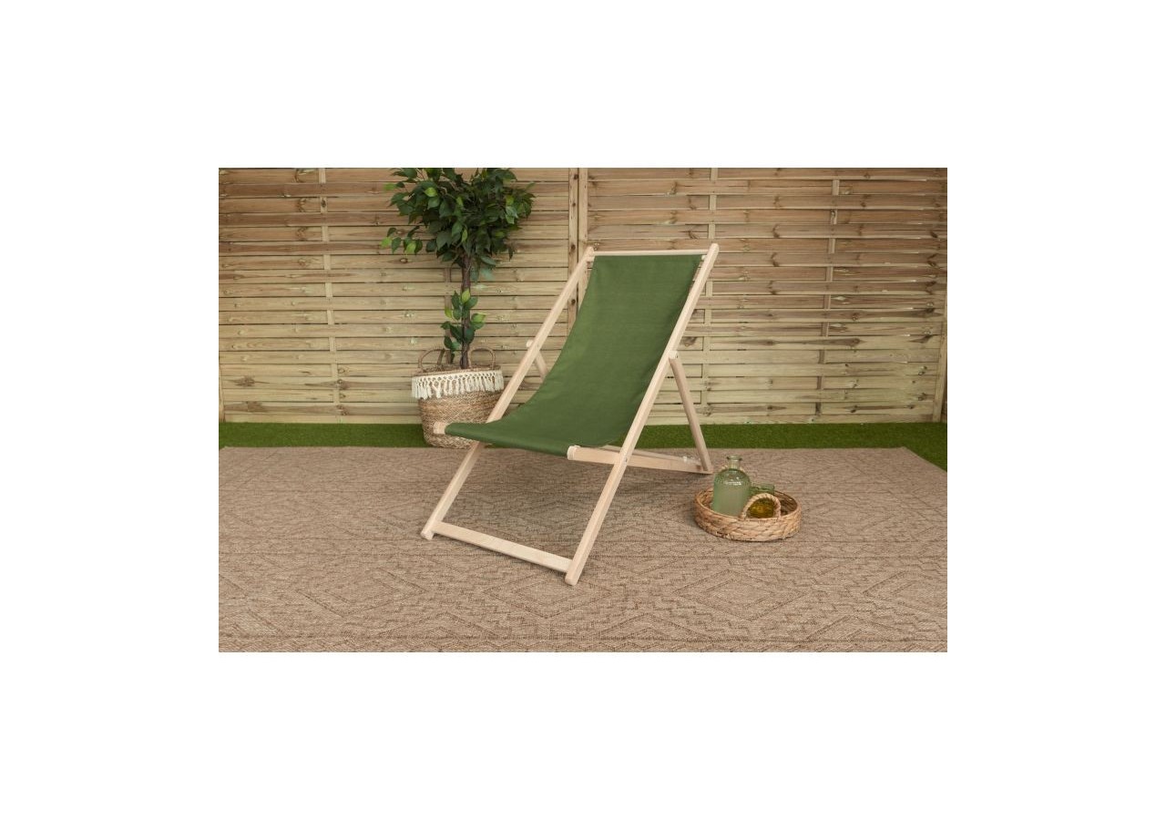 Chilienne amovible BERDEA en bois d'hêtre FSC coloris vert avocat