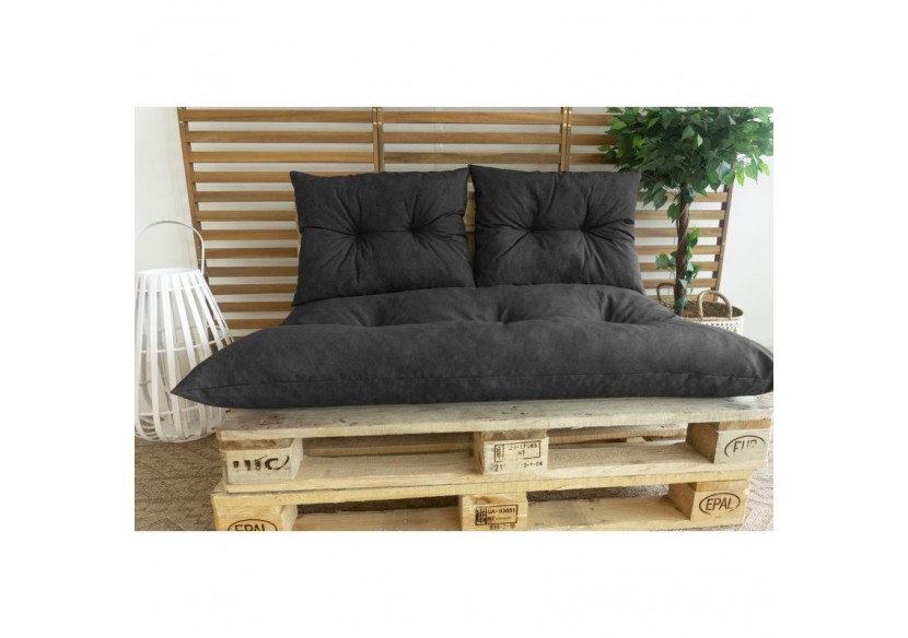 Kit matelas EZARRI pour palette coloris ardoise