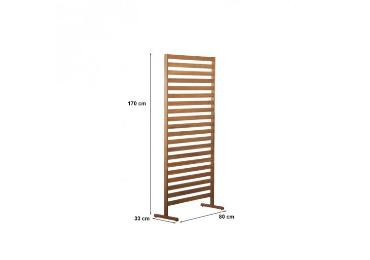 Claustra de jardin MANA en bois d'acacia FSC coloris naturel