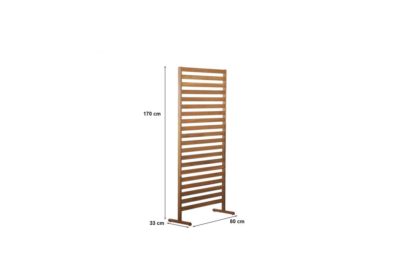 Claustra de jardin MANA en bois d'acacia FSC coloris naturel