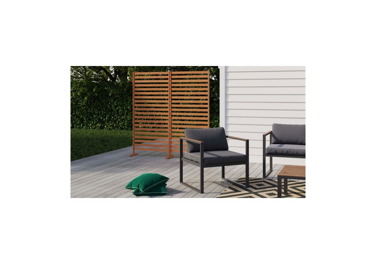 Claustra de jardin MANA en bois d'acacia FSC coloris naturel