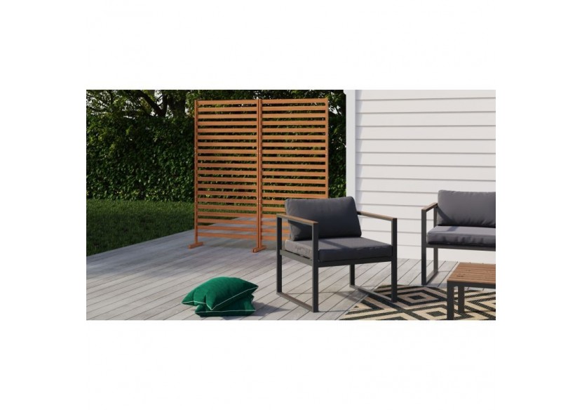 Claustra de jardin MANA en bois d'acacia FSC coloris naturel