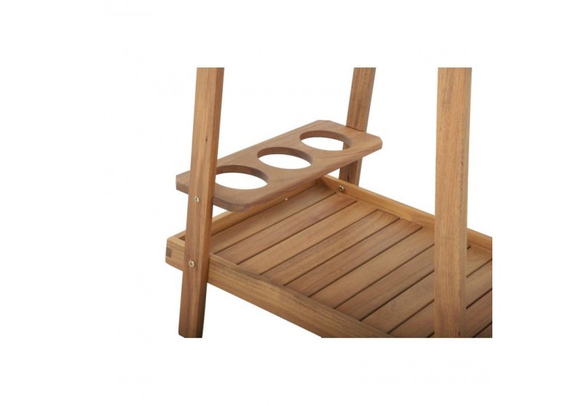 Desserte de jardin MINA en bois d'acacia FSC coloris naturel
