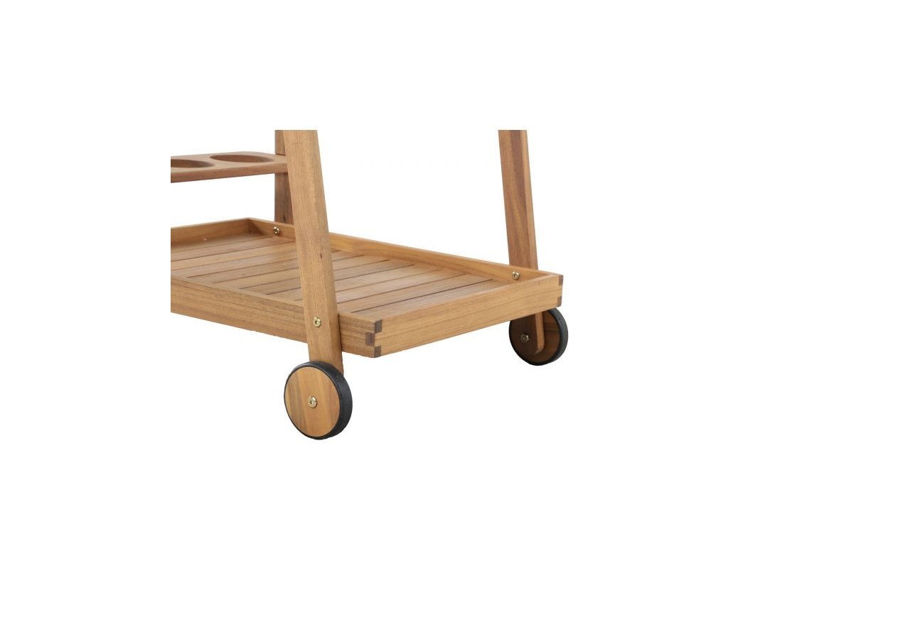 Desserte de jardin MINA en bois d'acacia FSC coloris naturel