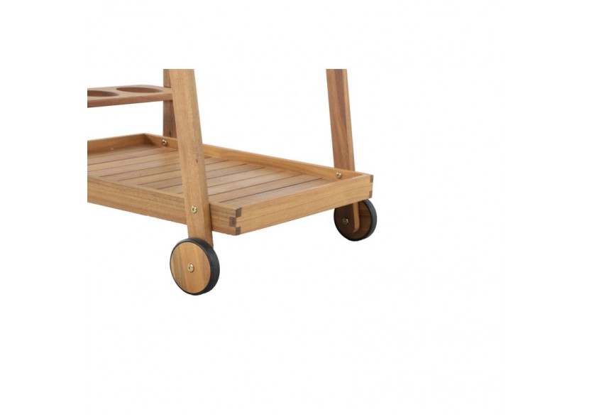 Desserte de jardin MINA en bois d'acacia FSC coloris naturel