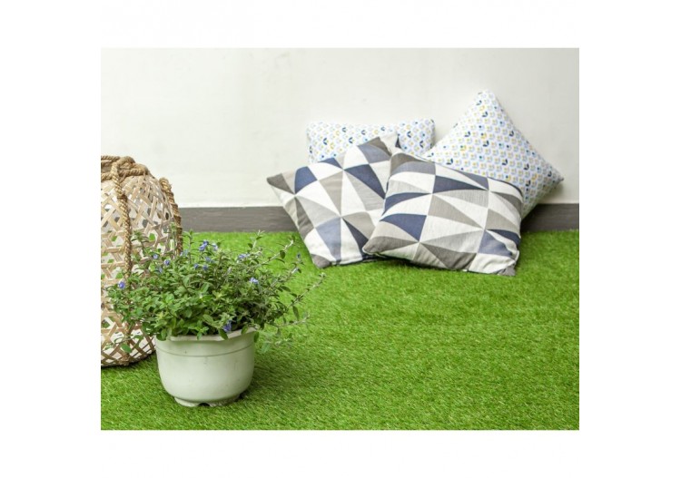 Gazon synthétique 1x5m hauteur 20 mm vert 2