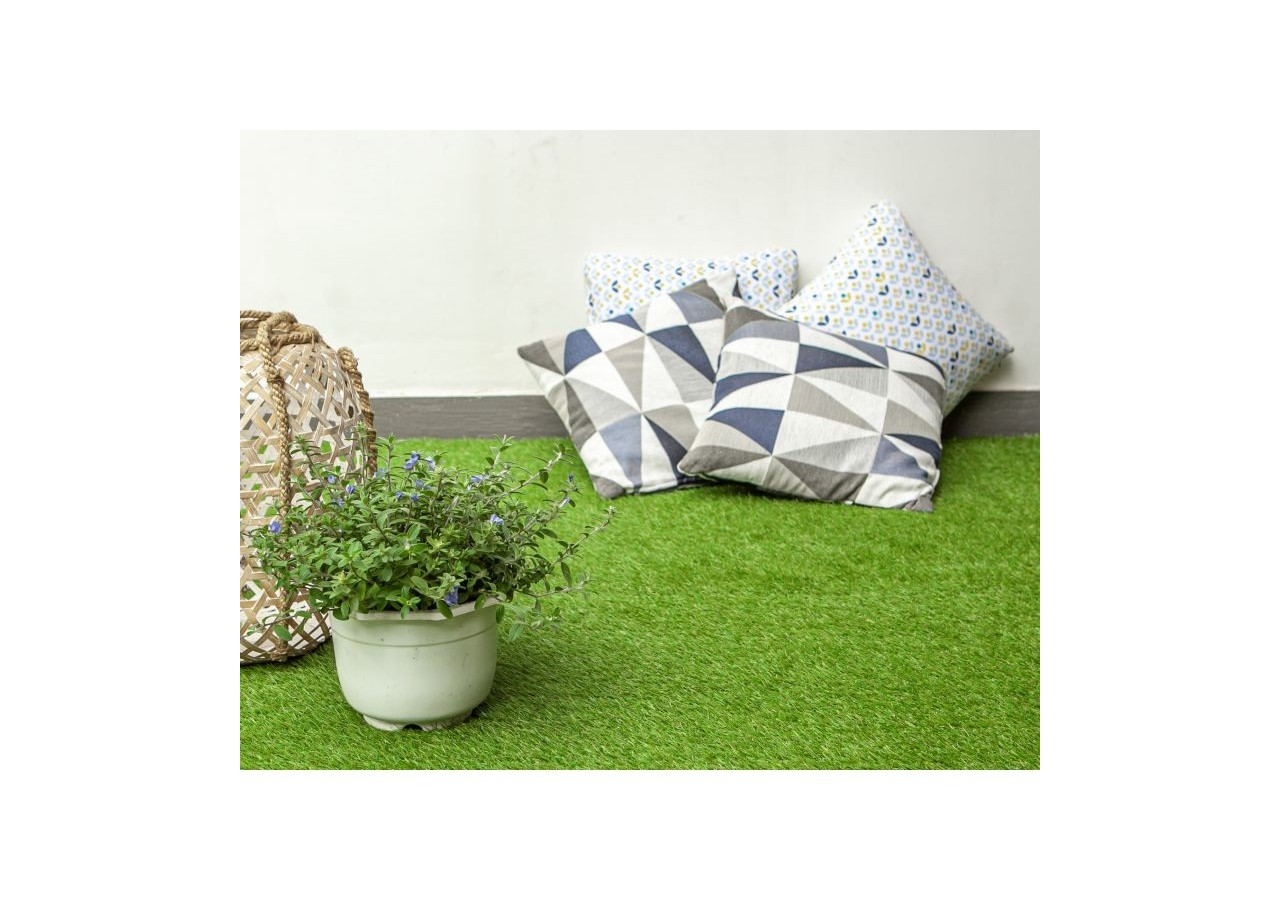 Gazon synthétique 1x5m hauteur 20 mm vert