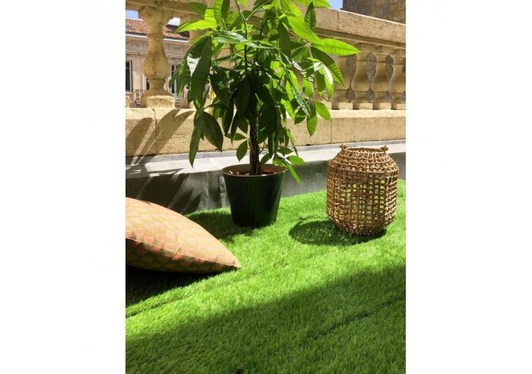 Lot de 10 dalles de gazon 30x30 cm vert 2