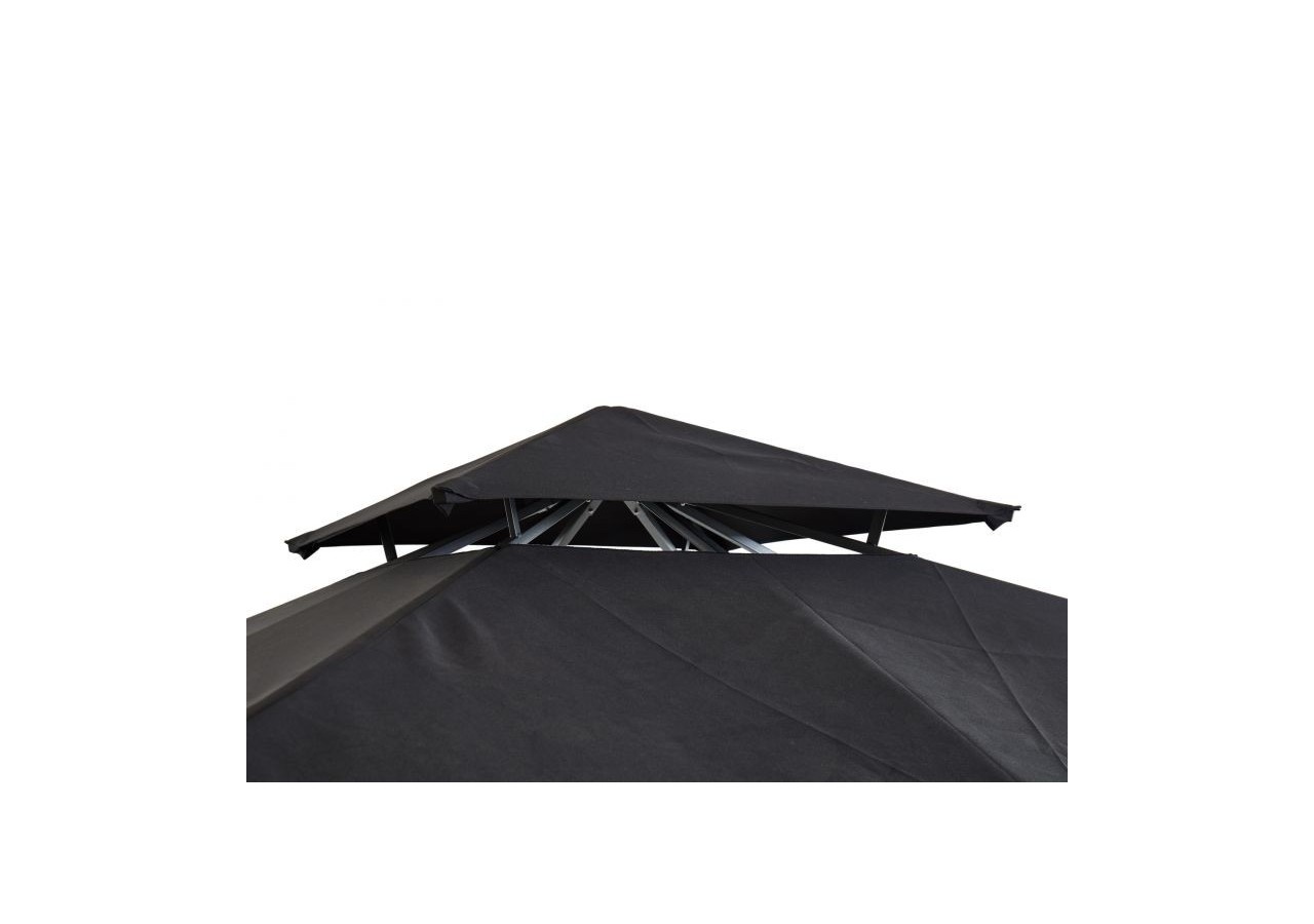 Tonnelle de jardin LILAS coloris noir