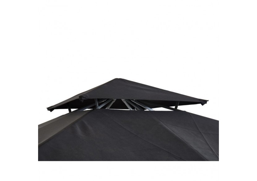 Tonnelle de jardin LILAS coloris noir