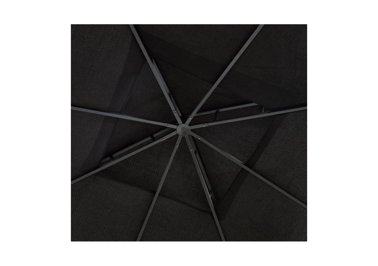 Tonnelle de jardin LILAS coloris noir