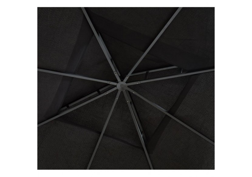 Tonnelle de jardin LILAS coloris noir