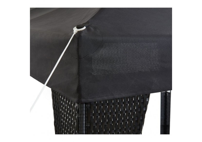 Tonnelle de jardin LILAS coloris noir