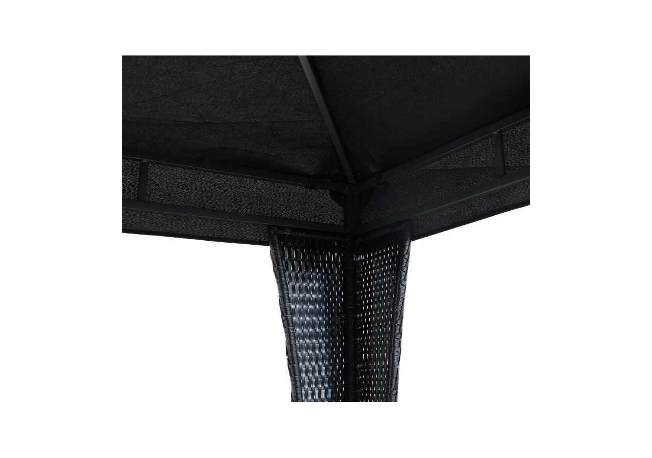 Tonnelle de jardin LILAS coloris noir