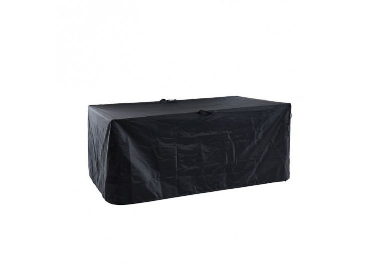 Housse de protection pour ensemble repas de jardin 6 places noir