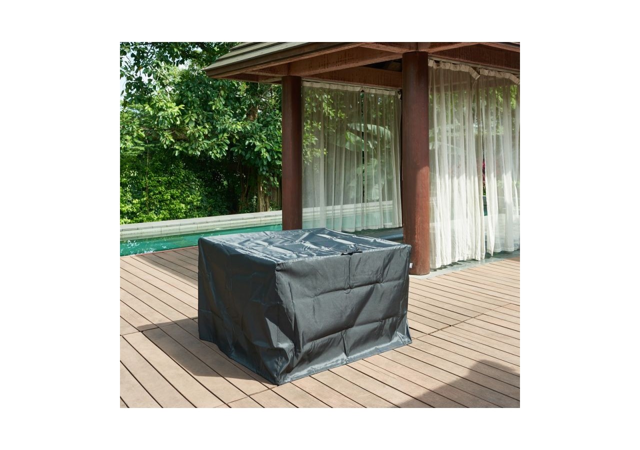 Housse de protection pour ensemble repas 4 places noir