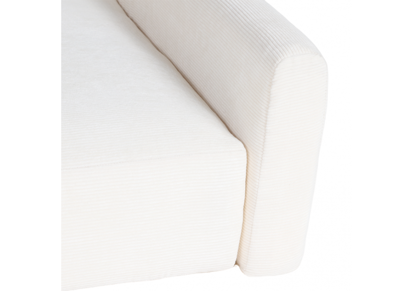 Panier pour chien LEONARD en tissu velours côtelé beige taille L