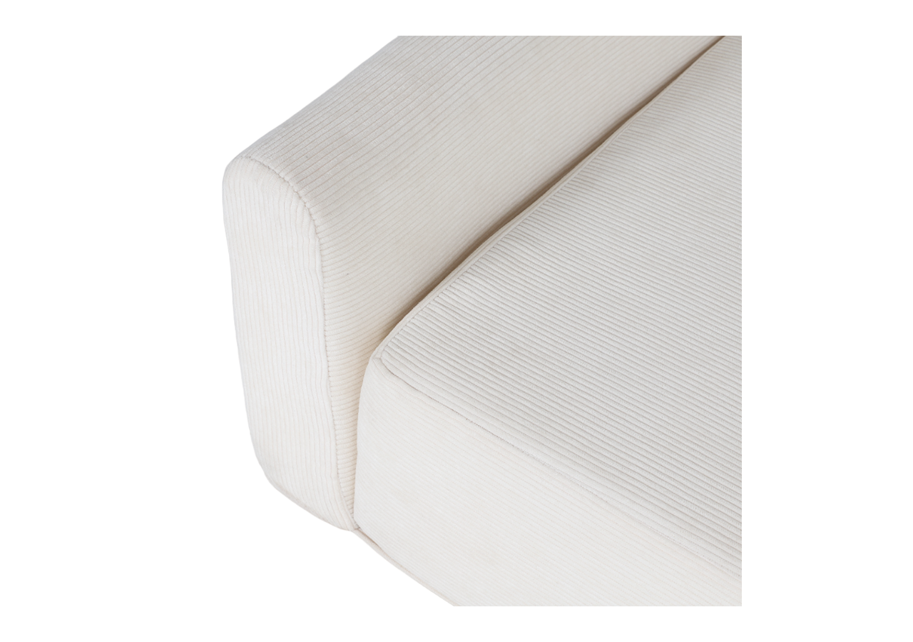 Panier pour chien LEONARD en tissu velours côtelé beige taille M