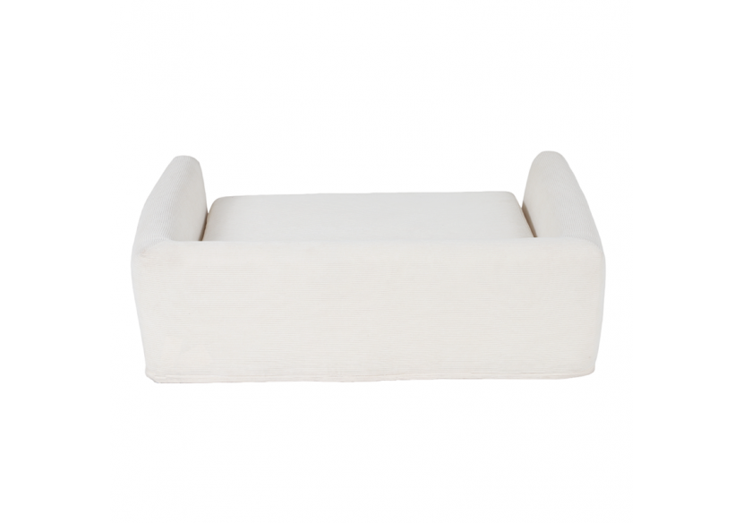 Panier pour chien LEONARD en tissu velours côtelé beige taille M