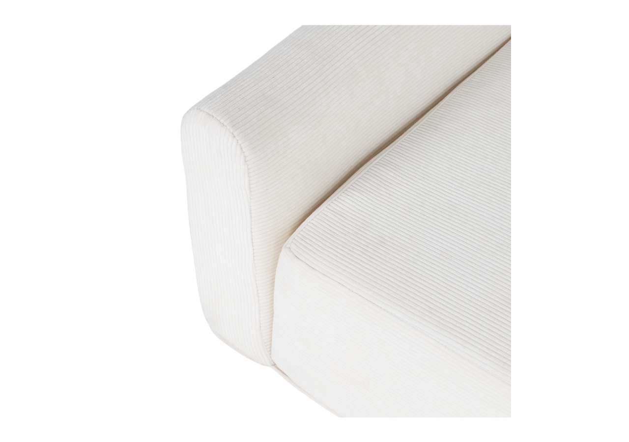 Panier pour chien LEONARD en tissu velours côtelé beige taille S