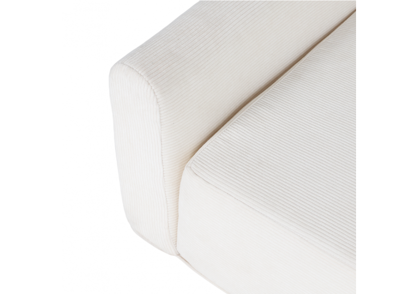 Panier pour chien LEONARD en tissu velours côtelé beige taille S