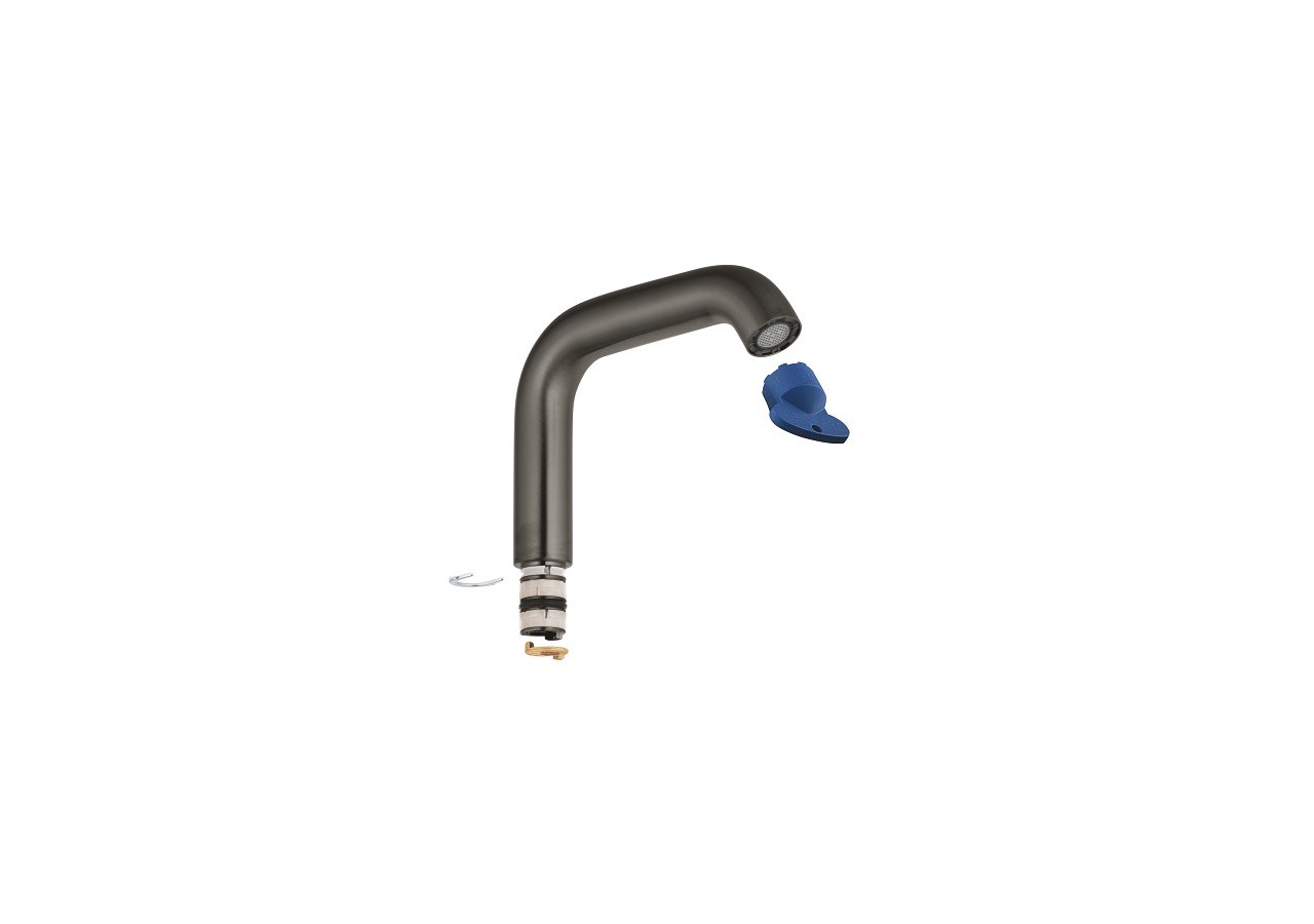 Bec tubulaire Hard Graphite brossé - 13374AL0 - Grohe