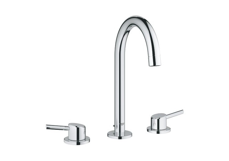 Concetto mélangeur 3 trous 1/2″ lavabo taille l Chromé - 20216001 - Grohe