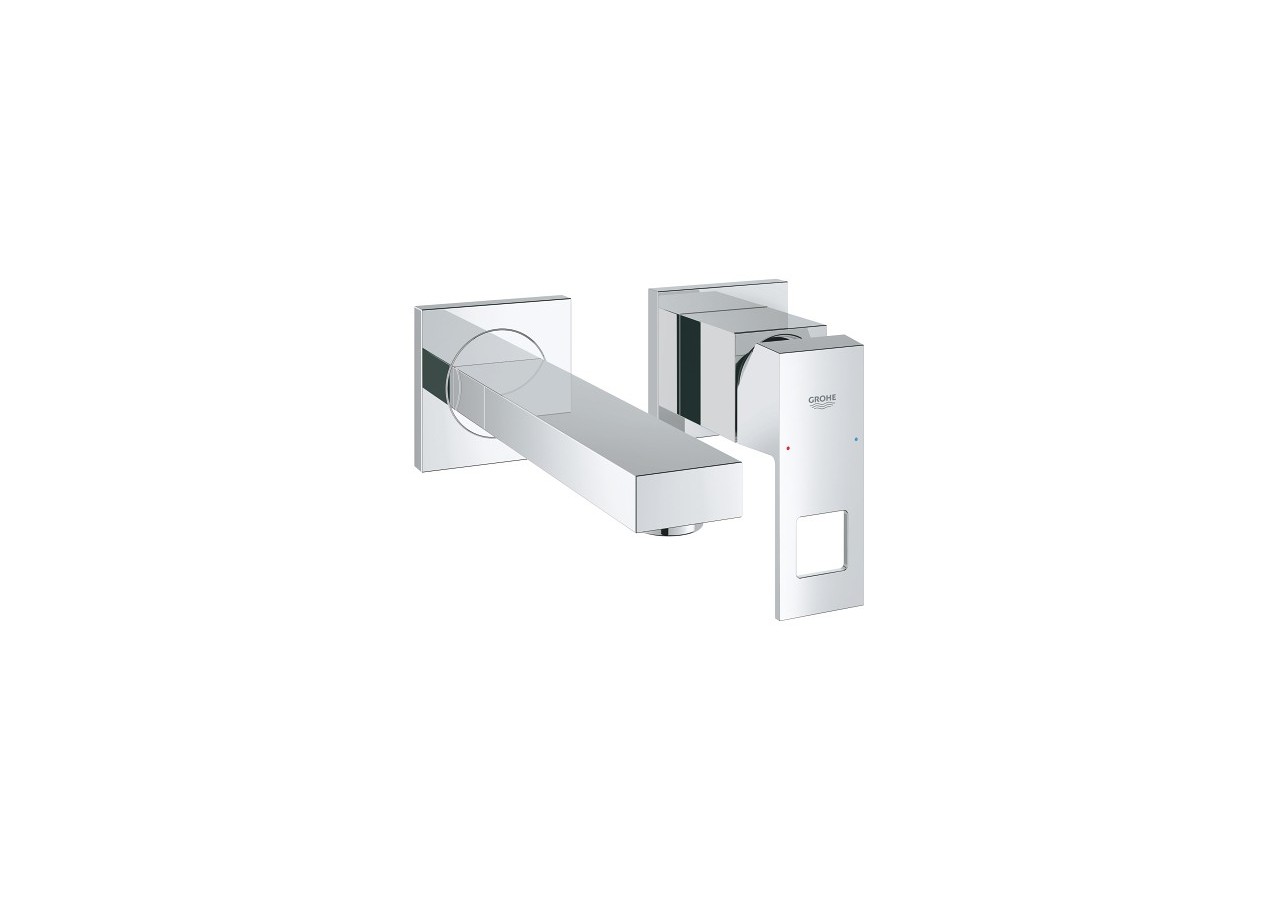 Eurocube mitigeur monocommande 2 trous lavabo taille s Chromé - 19895000 - Grohe