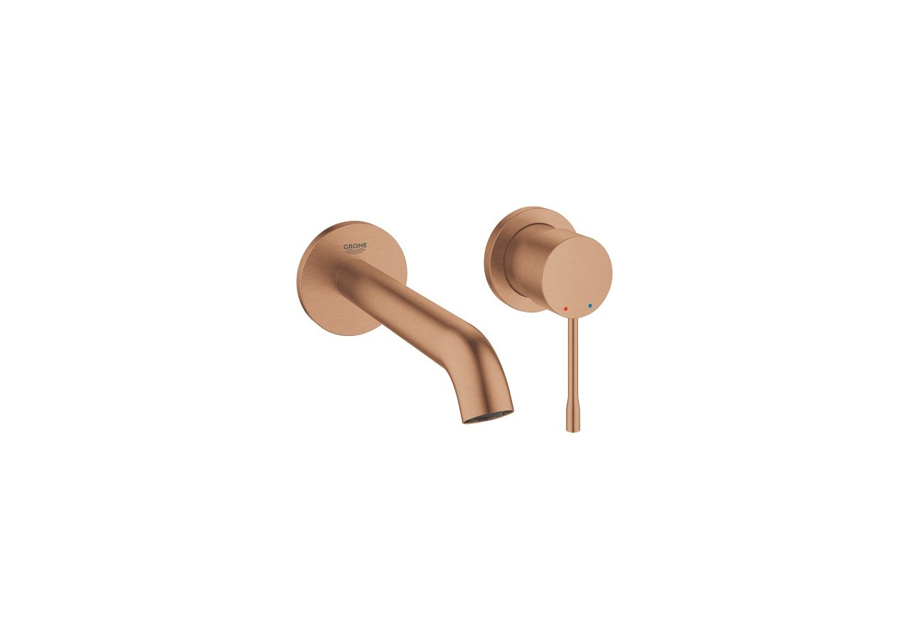 Essence mitigeur monocommande 2 trous lavabo taille m Warm Sunset brossé - 29192DL1 - Grohe