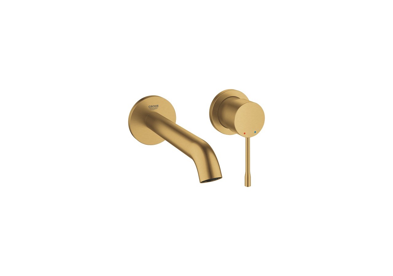 Essence mitigeur monocommande 2 trous lavabo taille m Cool Sunrise brossé - 29192GN1 - Grohe