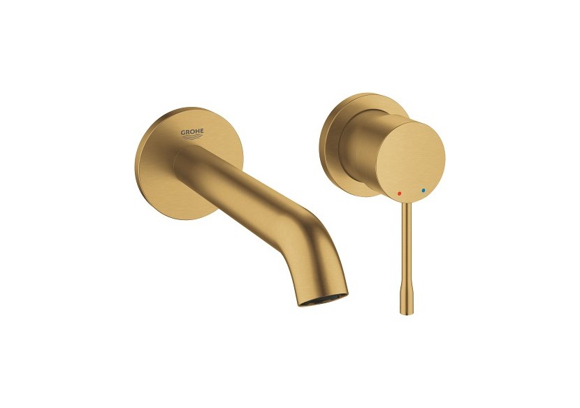 Essence mitigeur monocommande 2 trous lavabo taille m Cool Sunrise brossé - 29192GN1 - Grohe