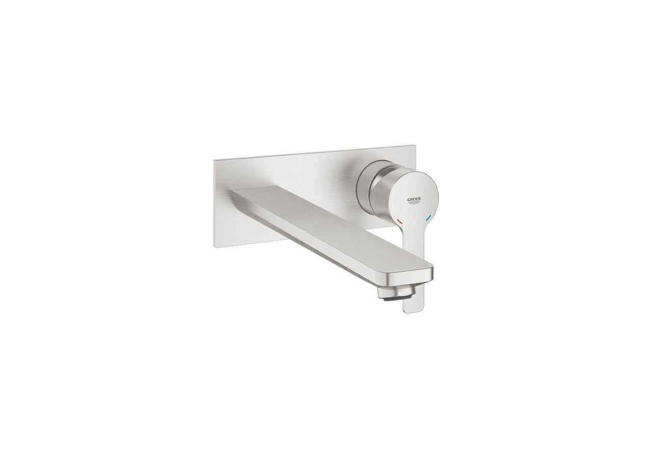 Lineare mitigeur monocommande 2 trous lavabo taille l Supersteel - 23444DC1 - Grohe