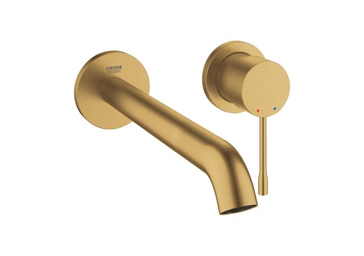 Essence mitigeur monocommande 2 trous lavabo taille l Cool Sunrise brossé - 29193GN1 - Grohe