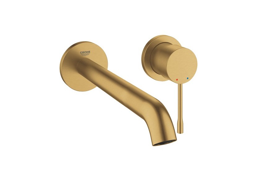 Essence mitigeur monocommande 2 trous lavabo taille l Cool Sunrise brossé - 29193GN1 - Grohe