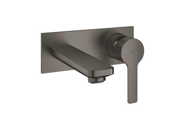 Lineare mitigeur monocommande 2 trous lavabo taille m Hard Graphite brossé - 19409AL1 - Grohe