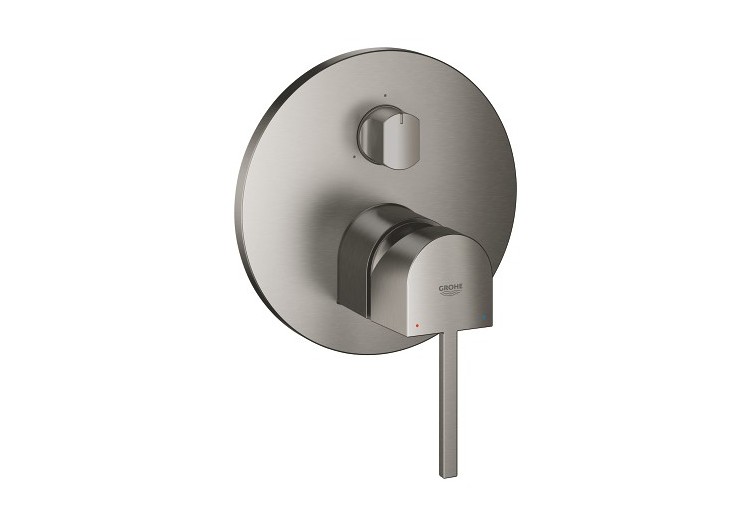 Grohe plus mitigeur monocommande 3 sorties avec inverseur Hard Graphite brossé - 24093AL3 - Grohe