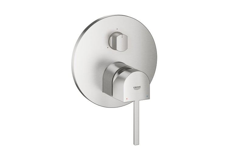 Grohe plus mitigeur monocommande 3 sorties avec inverseur Supersteel - 24093DC3 - Grohe