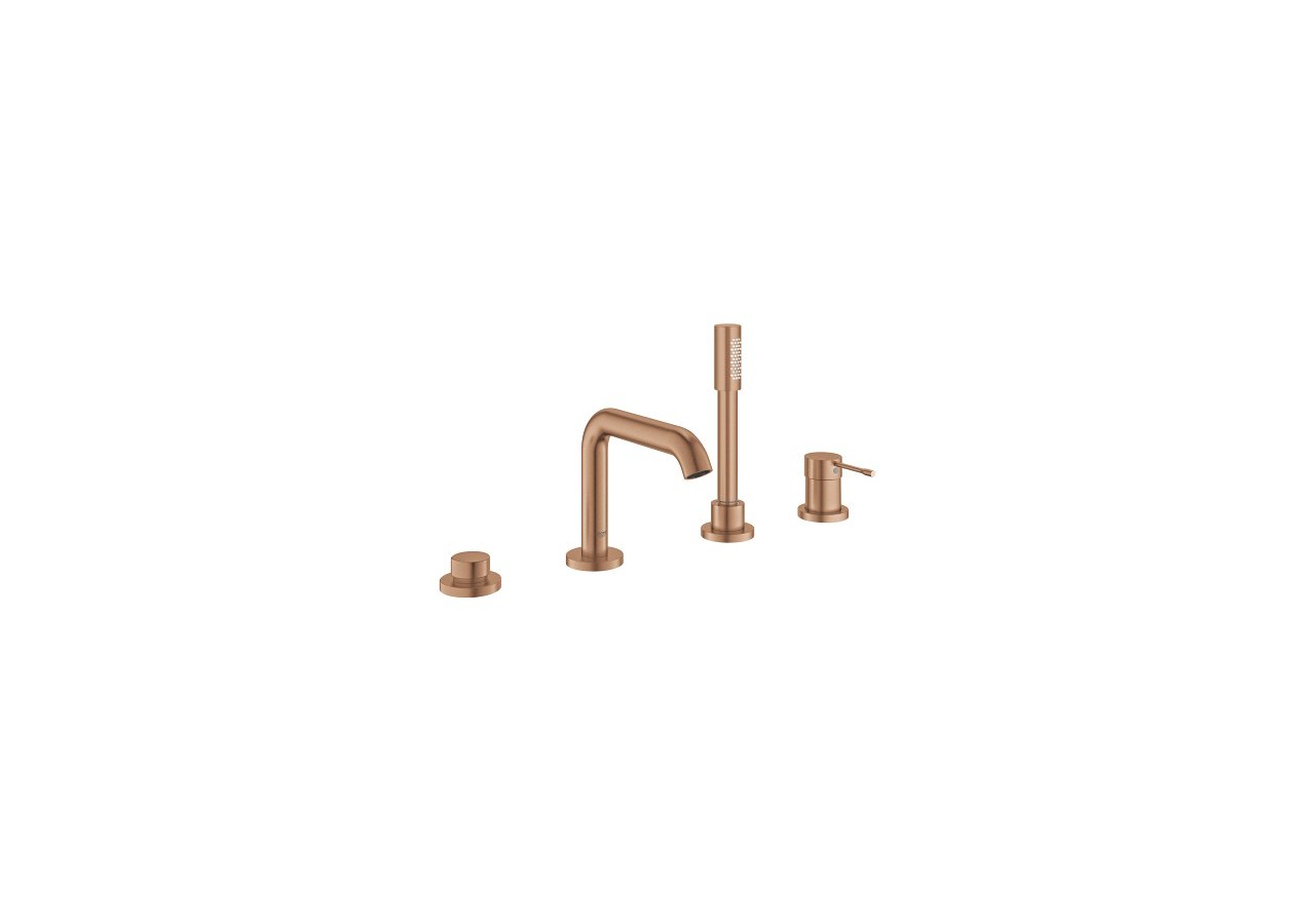 Essence mitigeur bain/douche 4 trous Warm Sunset brossé - 25251DL1 - Grohe