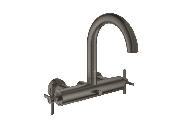 Atrio mélangeur bain/douche Hard Graphite brossé - 25268AL0 - Grohe