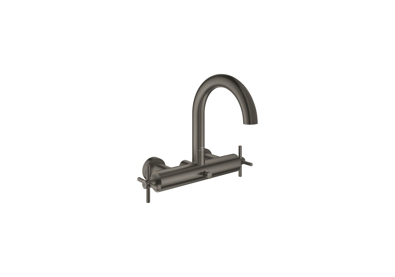 Atrio mélangeur bain/douche Hard Graphite brossé - 25268AL0 - Grohe