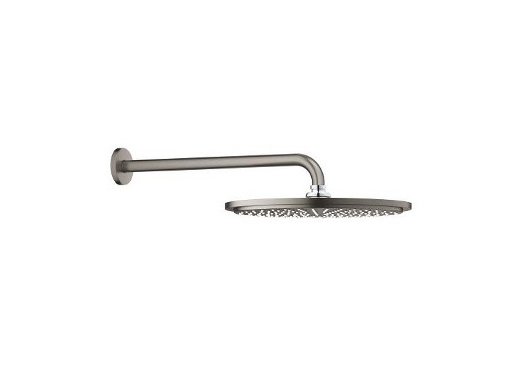 Rainshower cosmopolitan 310 ensemble douche de tête et bras 380 mm, 1 jet Hard Graphite brossé - 26066AL0 - Grohe