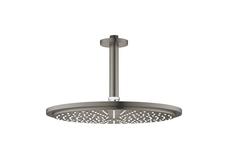 Rainshower cosmopolitan 310 ensemble douche de tête et bras plafonnier 142 mm, 1 jet Hard Graphite brossé - 26067AL0 - Grohe