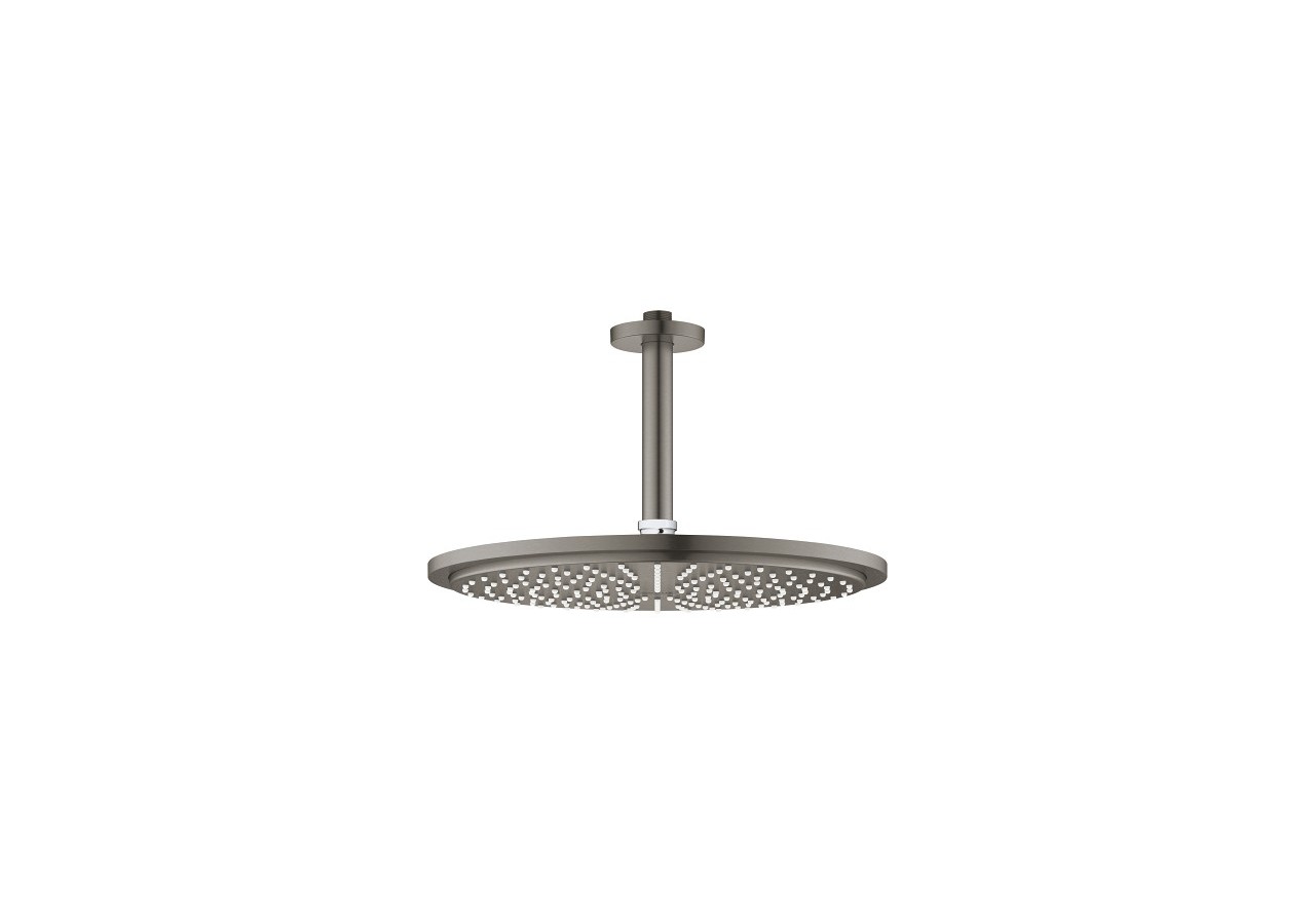 Rainshower cosmopolitan 310 ensemble douche de tête et bras plafonnier 142 mm, 1 jet Hard Graphite brossé - 26067AL0 - Grohe