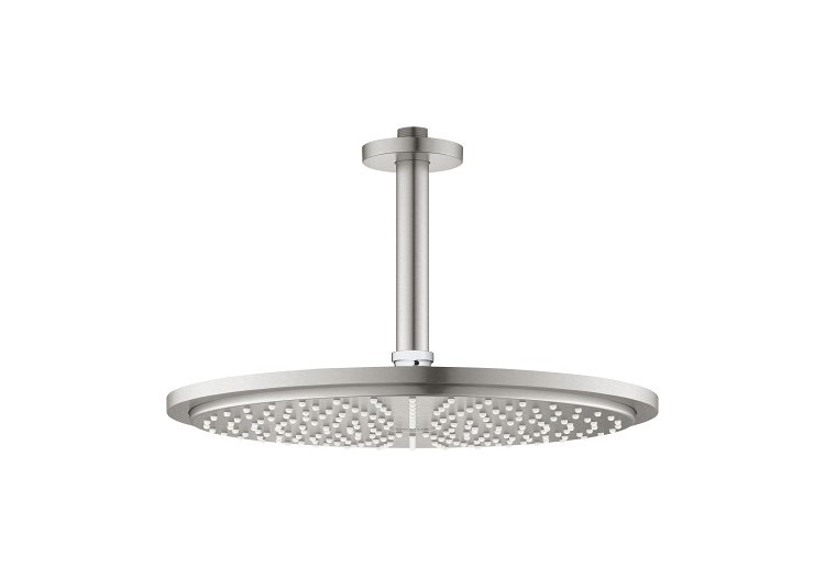 Rainshower cosmopolitan 310 ensemble douche de tête et bras plafonnier 142 mm, 1 jet Supersteel - 26067DC0 - Grohe