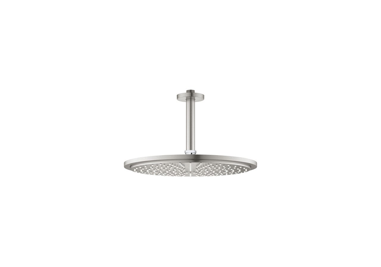 Rainshower cosmopolitan 310 ensemble douche de tête et bras plafonnier 142 mm, 1 jet Supersteel - 26067DC0 - Grohe