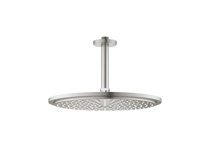 Rainshower cosmopolitan 310 ensemble douche de tête et bras plafonnier 142 mm, 1 jet Supersteel - 26067DC0 - Grohe Rainshower cosmopolitan 310 ensemble douche de tête et bras plafonnier 142 mm, 1 jet Supersteel - 26067DC0 - Grohe